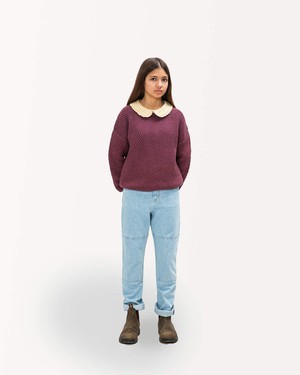 Round Neck Sweater berry from Matona