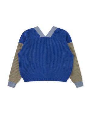 Color Block Cardigan cobalt from Matona