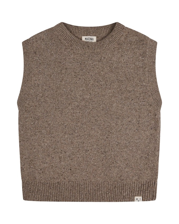 Knit Vest pebble from Matona