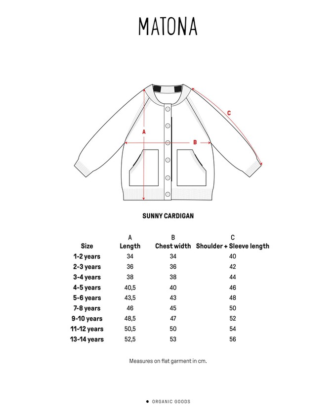 Sunny Cardigan magma from Matona