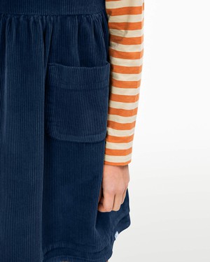 Belted Corduroy Dress anchor blue from Matona