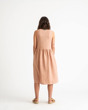 Gathered Dress rosewood from Matona