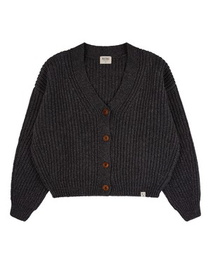 Organic Knit Cardigan graphite from Matona