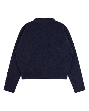 Popcorn Cardigan navy from Matona