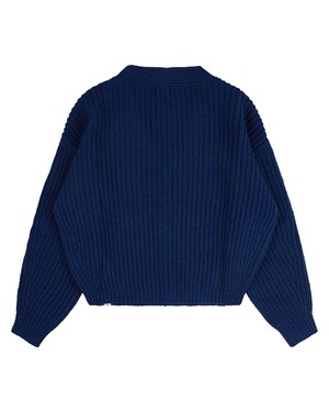 Organic Knit Cardigan royal blue from Matona