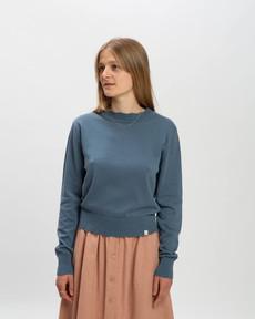 Flower Sweater seal blue via Matona