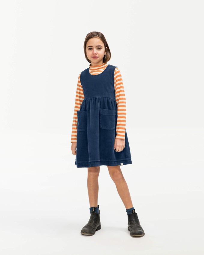 Belted Corduroy Dress anchor blue from Matona