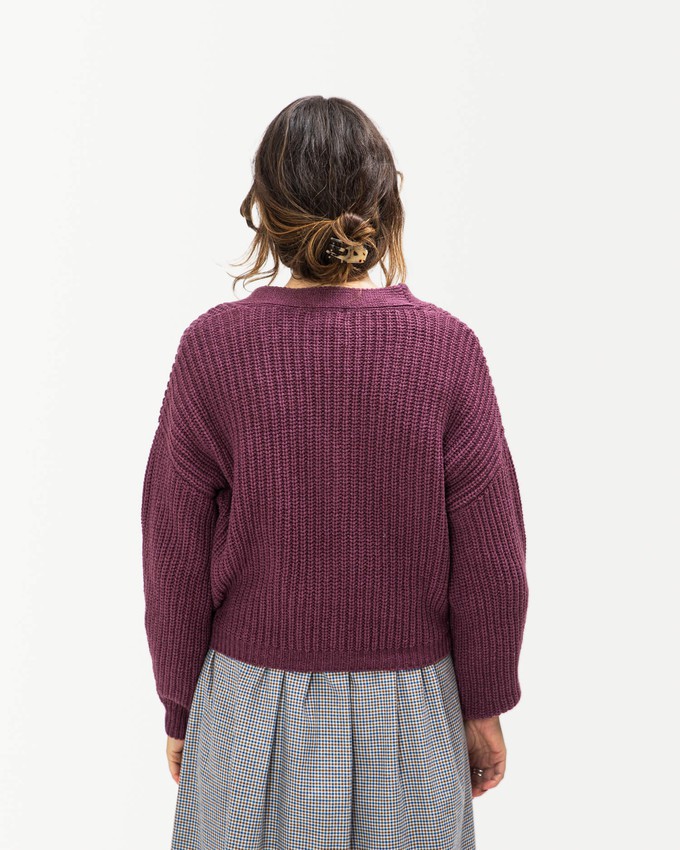 Organic Knit Cardigan berry from Matona