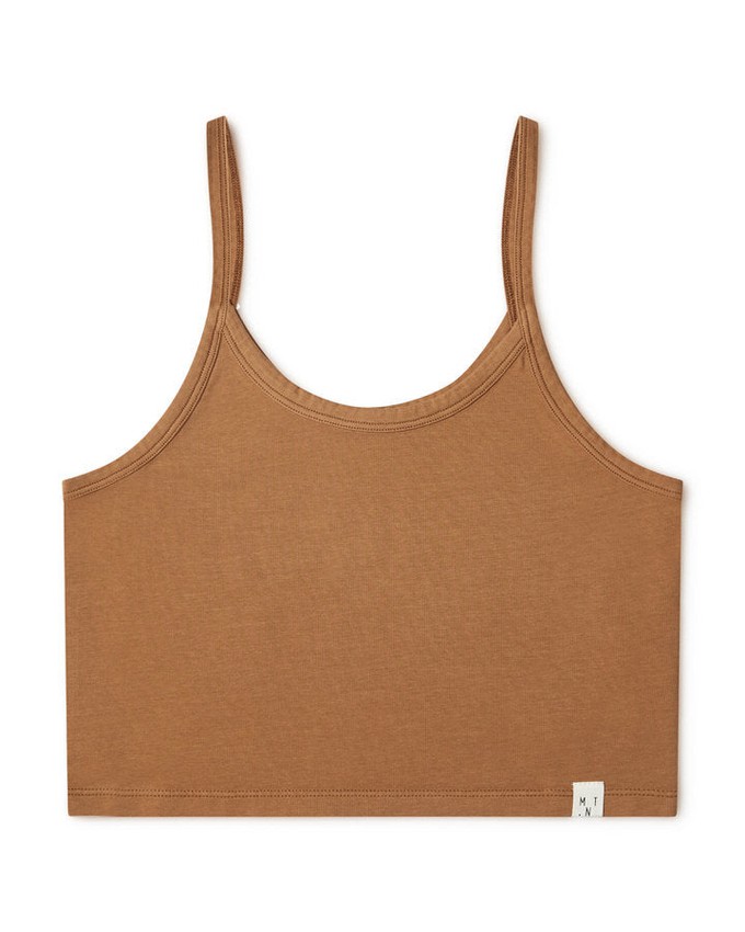 Basic Crop Top toffee from Matona