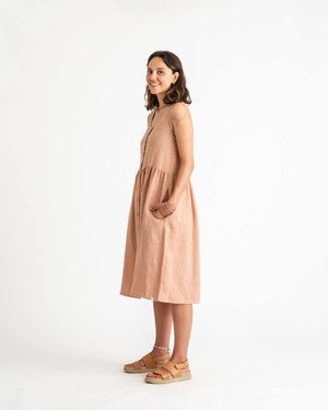 Gathered Dress rosewood from Matona