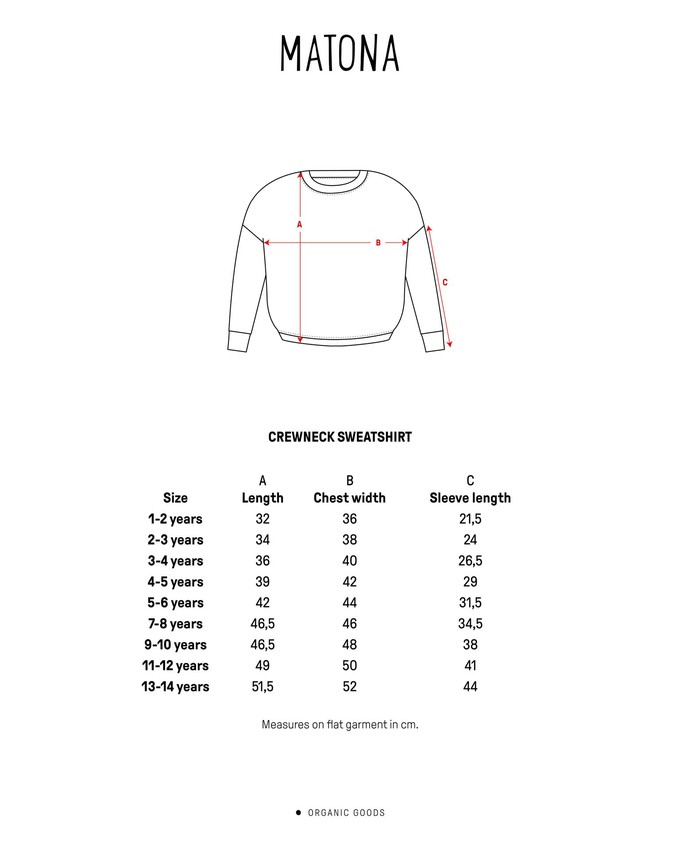 Crewneck Sweatshirt cedarwood from Matona