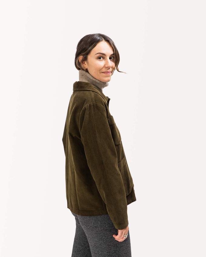 Corduroy Classic Jacket moss from Matona