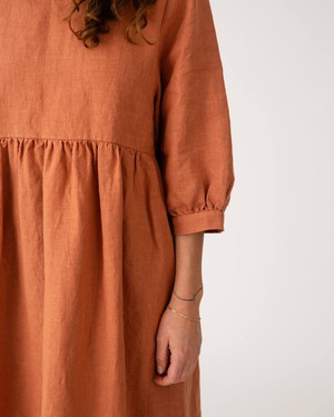 Puff Sleeve Dress russet from Matona