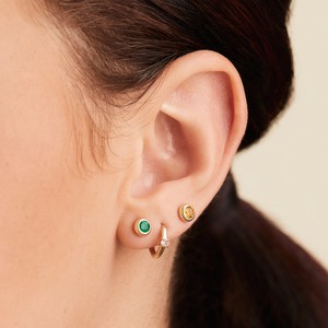 Emerald Flat Sphere Studs from Mejuri