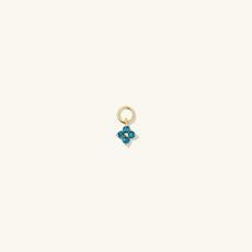 Single Gemstone Cluster Hoop Charm via Mejuri