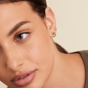 Emerald Flat Sphere Studs from Mejuri