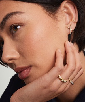 PavÃ© Diamond X Oversized Studs from Mejuri