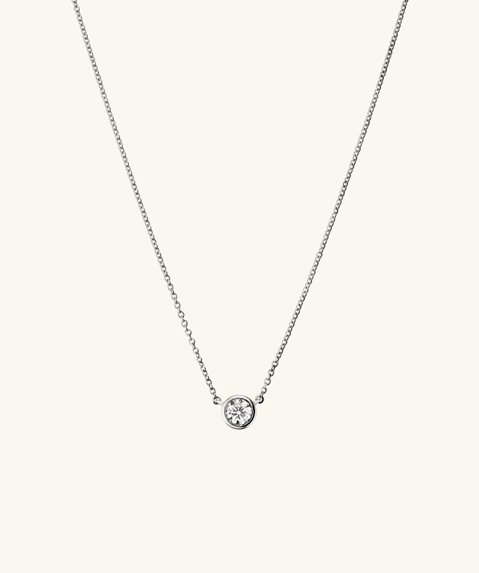 Bezel Lab Grown Diamond Necklace 0.5 ct from Mejuri