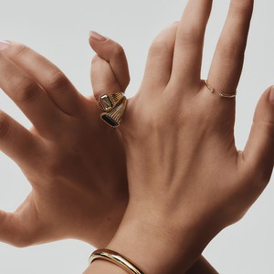 Jenna Lyons 14k Signet Pinky Ring from Mejuri