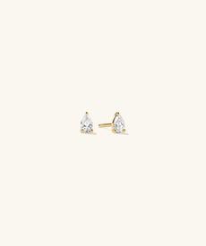 Lab Grown Diamond Pear Studs via Mejuri