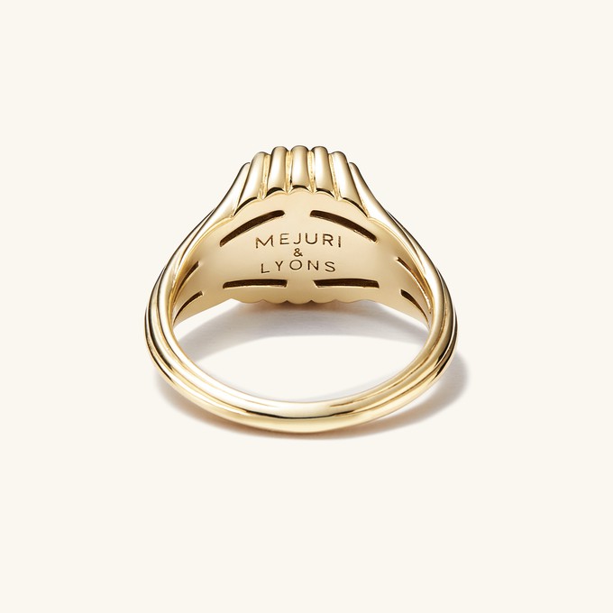 Jenna Lyons 14k Signet Pinky Ring from Mejuri