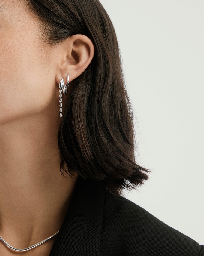 Zadie Lab Grown Sapphire Drop Hoops from Mejuri