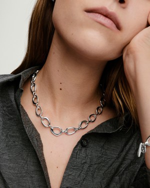 Organic DÃ´me Ripple Chain Necklace from Mejuri