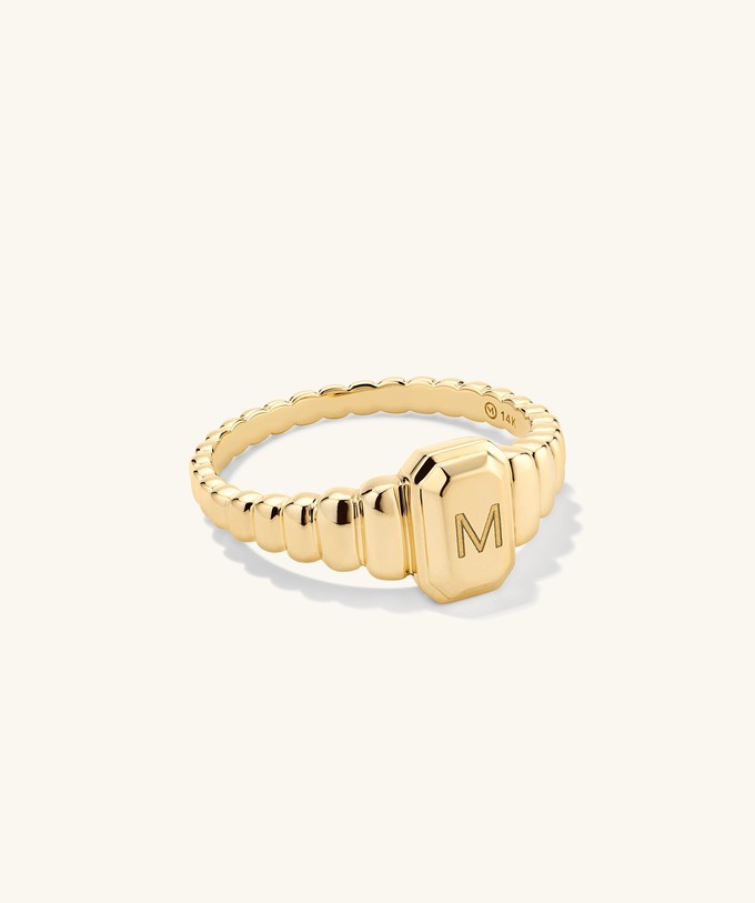 Charlotte Step Cut Signet Ring from Mejuri