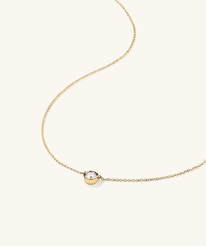 Bezel Lab Grown Diamond Necklace 0.5 ct from Mejuri