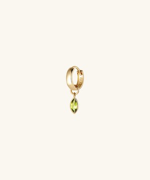 Marquise Gemstone Hoop Charm from Mejuri