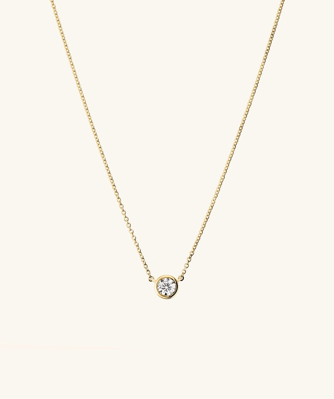 Bezel Lab Grown Diamond Necklace 0.5 ct from Mejuri