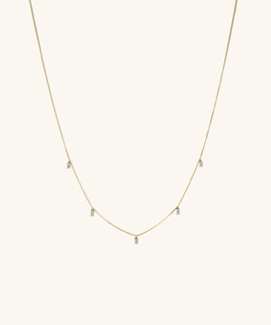 Baguette Lab Grown Diamond Station Necklace from Mejuri