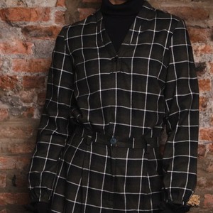 Desert blouse Twill checks - Last size: 36 from Mon Col Anvers