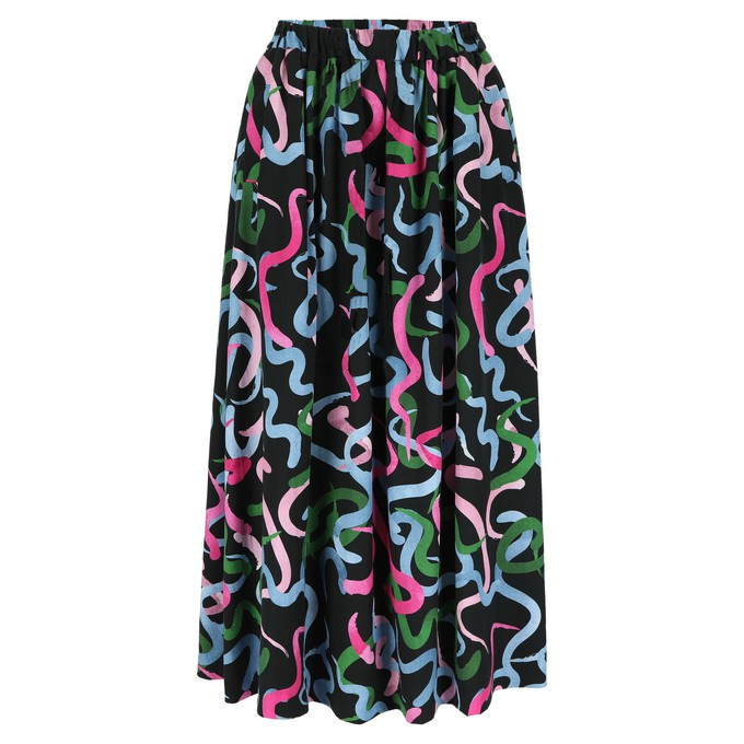 Sage midi skirt Swirl from Mon Col Anvers