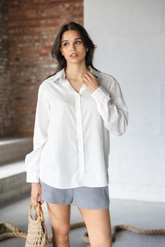 Pixie blouse Gauze cream via Mon Col Anvers