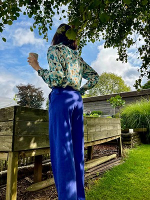 Gaia pants Royal blue from Mon Col Anvers