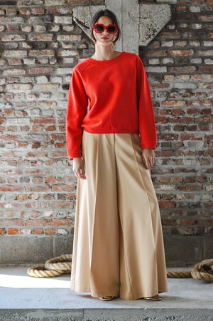 Clay pants Beige from Mon Col Anvers