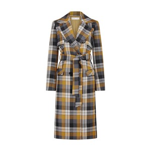 Checkered Oversized Trench Coat from MONIQUE SINGH