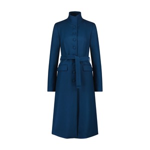 TEAL TAILORED WOOL COAT from MONIQUE SINGH