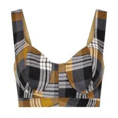 Checkered Bra Top via MONIQUE SINGH