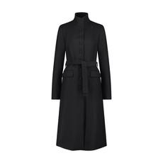 BLACK TAILORED WOOL COAT via MONIQUE SINGH