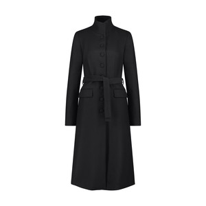 BLACK TAILORED WOOL COAT from MONIQUE SINGH