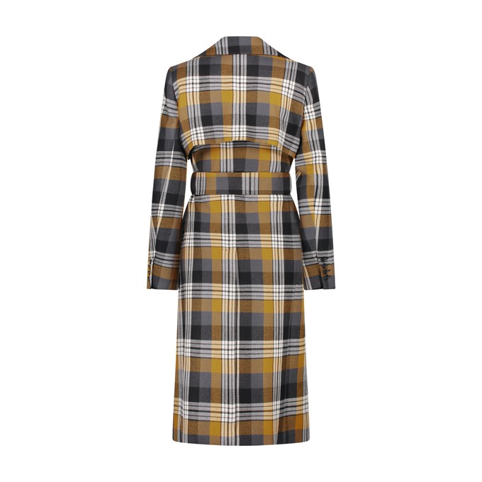 Checkered Oversized Trench Coat from MONIQUE SINGH