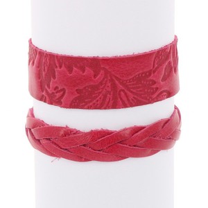 Flor & Trenza: set hippe armbanden - roze from MoreThanHip