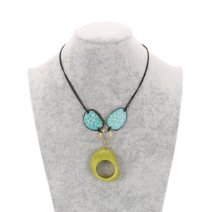 Malva- verstelbare ketting van tagua - turkoois/groen from MoreThanHip