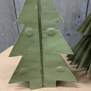 Decoratieve papieren kerstbomen 25/20cm (set 2 stuks) - Picea olijfgroen from MoreThanHip