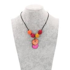 Lotus - verstelbare ketting van tagua - sunset via MoreThanHip