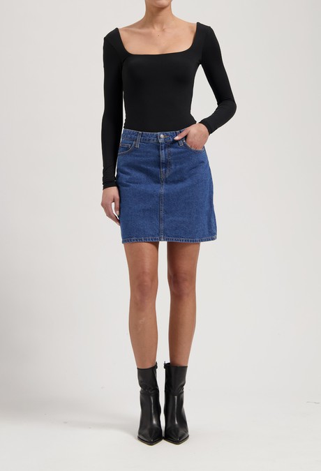 Audry Mini Skirt - Medium Stone from Mud Jeans