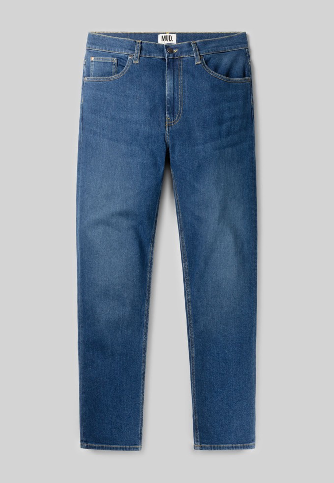 Daily Mid Tapered - Stone Indigo from Mud Jeans