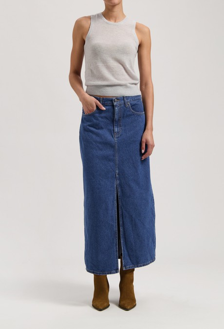 Lena Long Skirt - Medium Stone from Mud Jeans